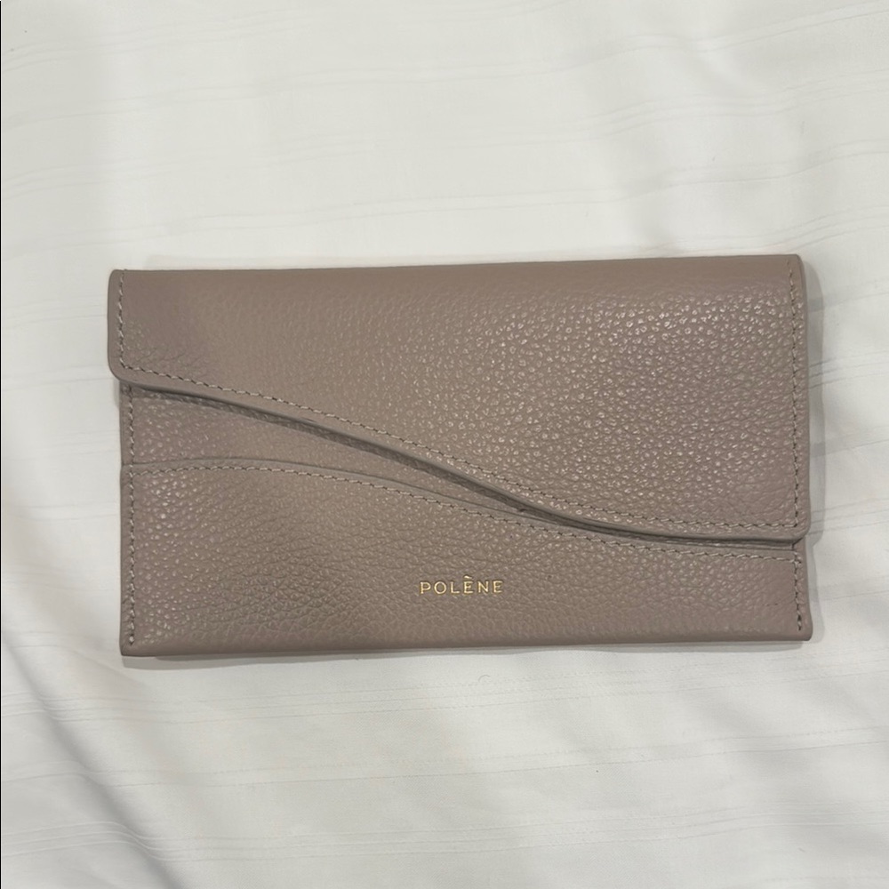 Brand New Polene Wallet Taupe Leather Women's Bag
